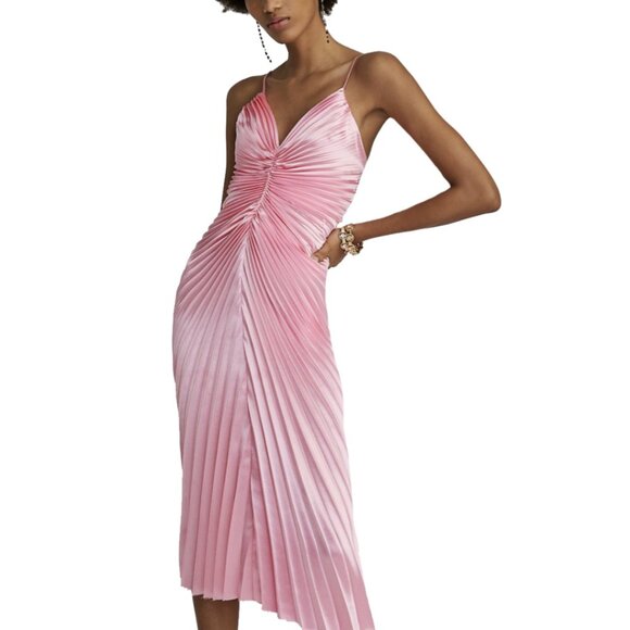New Delfi Collective Marilyn Dress in Pink Size Small MASRP $398 - Picture 1 of 13